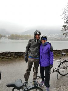 biking along the Danube River