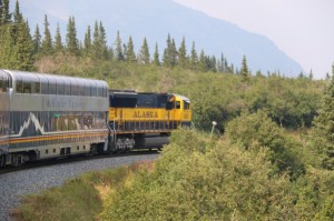 Alaska Railroad with custom tour cars