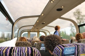 Domed glass tops means you can easily see each side of the train as well as above